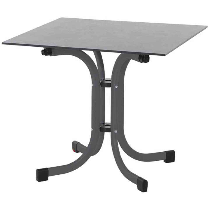 SIENA GARDEN Sola Klapptisch 80x80 cm, anthrazit